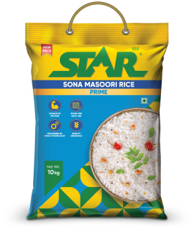 Sona Masoori blue Rice 10kg Front