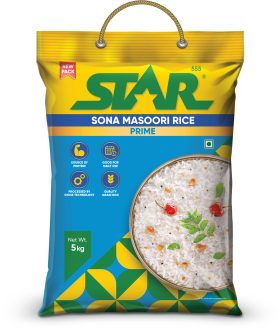 Sona Masoori blue Rice 5kg Front